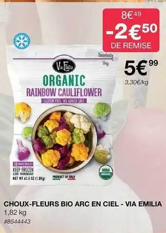 Costco Choux-fleurs bio arc en ciel - via emilia offre