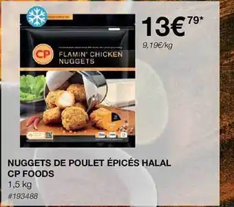 Costco Nuggets de poulet épicés halal cp foods offre