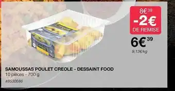 Costco Samoussas poulet créole - dessaint food offre
