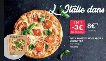 Costco Pizza tomates mozzarella mix buffet offre