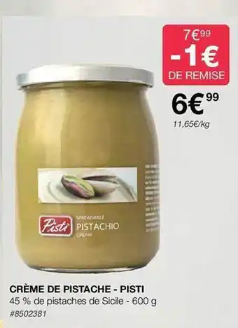 CrĂšme de pistache - pisti