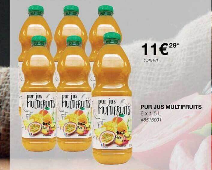 Promo Pur jus multifruits chez Costco