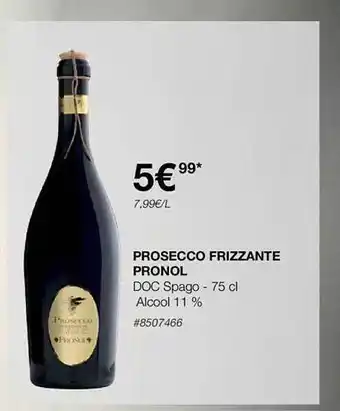 Costco Prosecco frizzante pronol offre