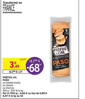 Intermarché Préfou ail paso offre