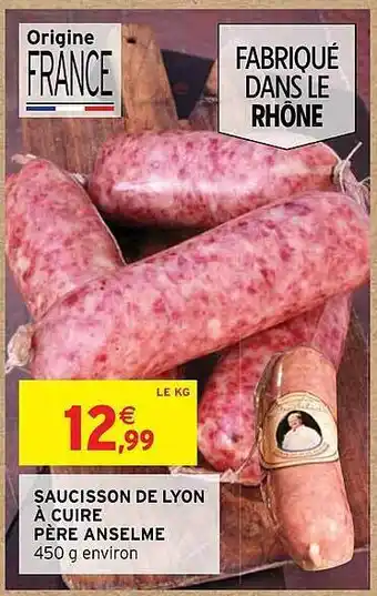 Saucisson de lyon à cuire père anselme