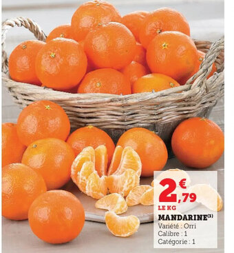 Hyper U Mandarine offre