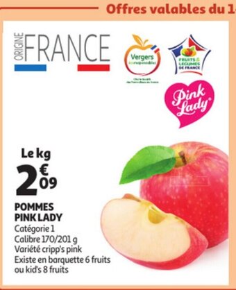 Auchan Pommes Pink lady offre