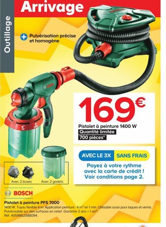 Castorama Bosch Pistolet a Peinture PFS 7000 offre