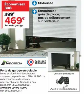 Castorama Porte de Garage Enroulable offre