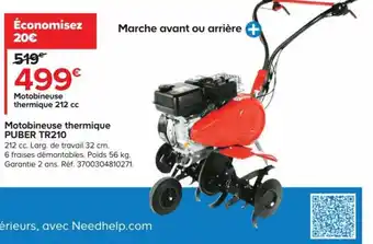 Castorama Motobineuse Thermique Puber TR210 offre