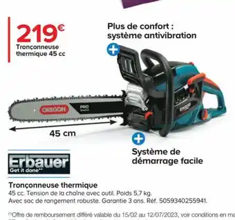 Castorama Tronconneuse Thermique offre