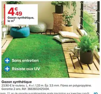 Castorama Gazon Synthétique offre