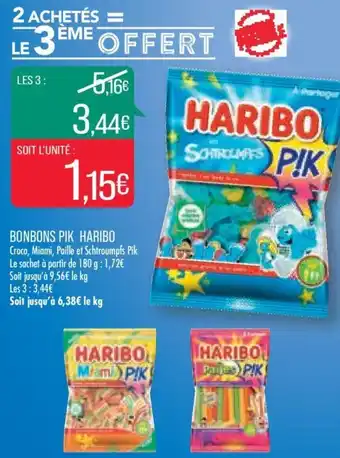 Match Bonbons Pik Haribo offre