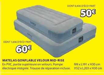 JYSK Matelas Gonflable Velour Mid-Rise offre