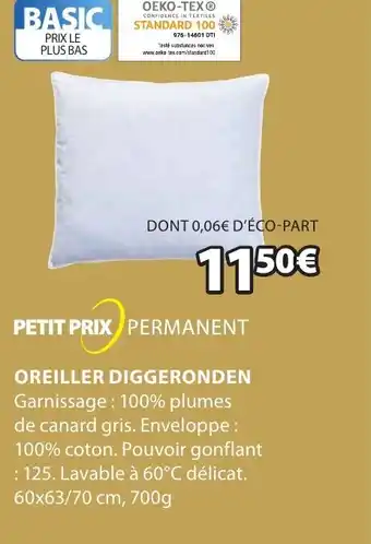 JYSK Oreiller Diggeronden offre