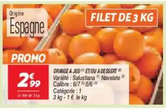 Netto Oranges pour jus et/ou a dessert offre