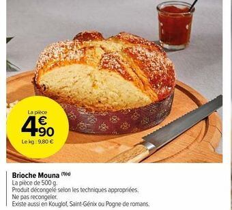 Carrefour Market Brioche mouna offre