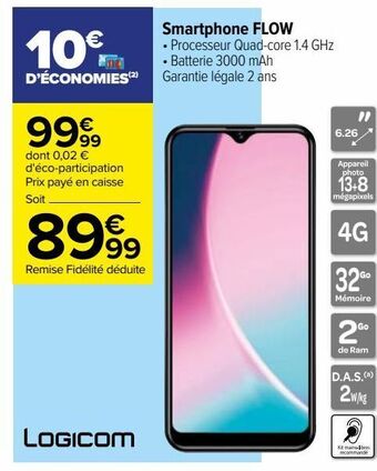 Carrefour Smartphone flow offre