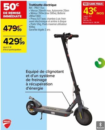 Carrefour Trottinette électrique offre