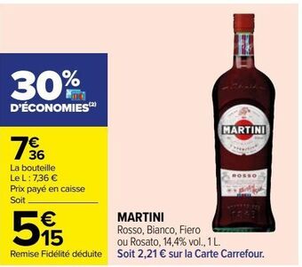 Carrefour Martini offre