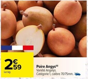 Carrefour Poire angys offre