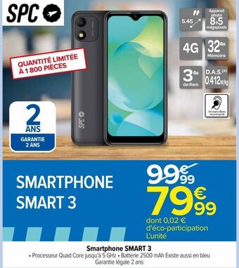 Carrefour Smartphone smart 3 offre