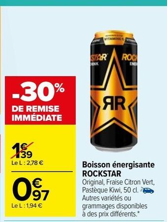 Boisson énergisante  rockstar