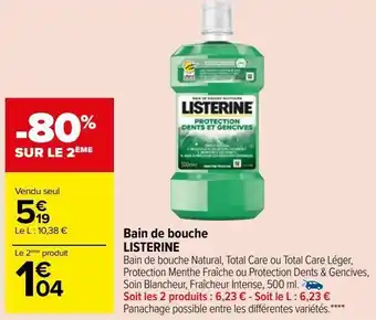 Bain de bouche listerine