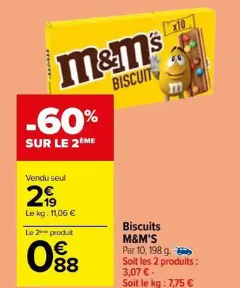 Carrefour Market Biscuits m&m’s offre