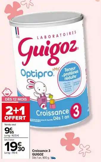 Carrefour Market Croissance 3 guigoz offre