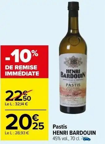 Pastis henri bardouin
