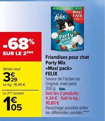 Friandises pour chat  party mix  maxi pack  felix