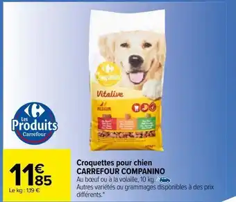 Carrefour Market Croquettes pour chien  carrefour companino offre