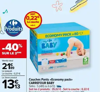 Carrefour Market Couches pants economy pack carrefour baby offre