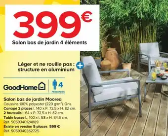 Castorama Salon Bas De Jardin Moorea offre