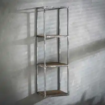 Pier Import Etagère verticale bois recyclé brut métal vieilli 3 niveaux omsk offre