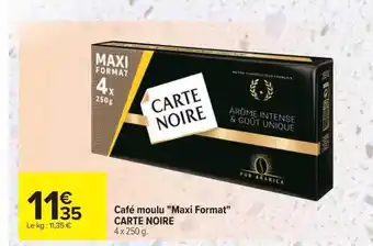 Carrefour Café moulu offre