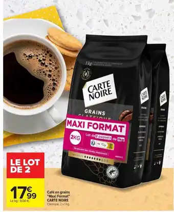 Carrefour Café en grains offre