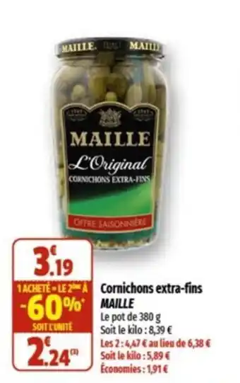 Cornichons extra-fins MAILLE