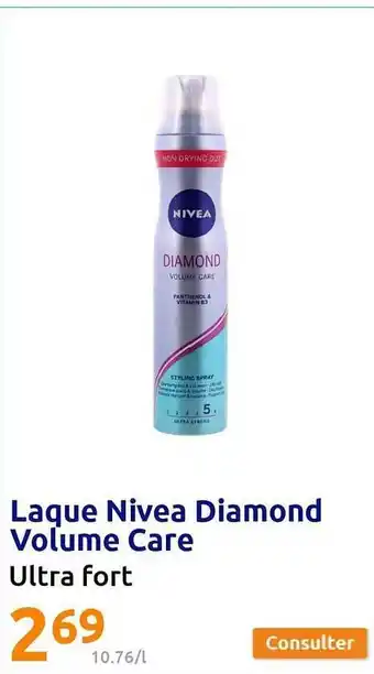 Action Laque nivea diamond volume care offre