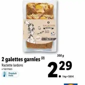 Lidl 2 galettes garnies offre