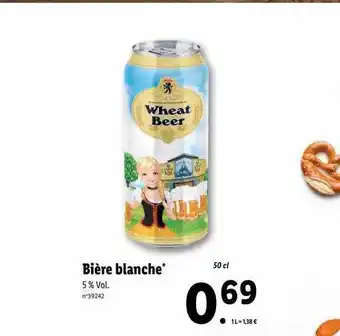 Lidl Bière blanche offre