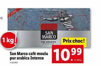 Lidl San marco café moulu pur arabica intenso offre