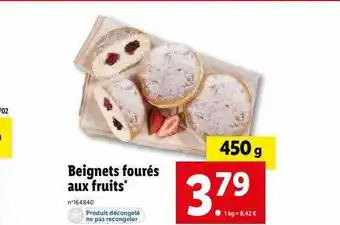 Lidl Beignets fourrés aux fruits offre