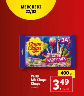 Lidl Party mix chupa chups offre