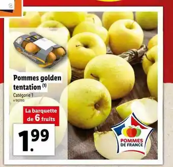 Lidl Pommes golden tentation offre
