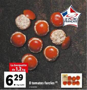 Lidl 8 tomates farcies offre