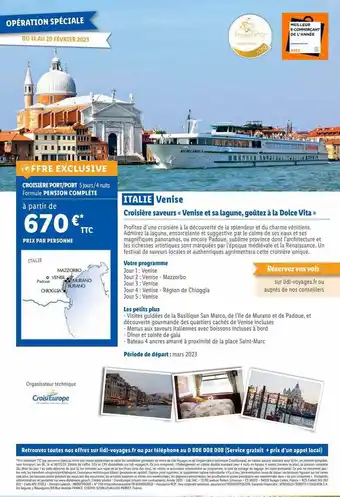Lidl Italie venise offre