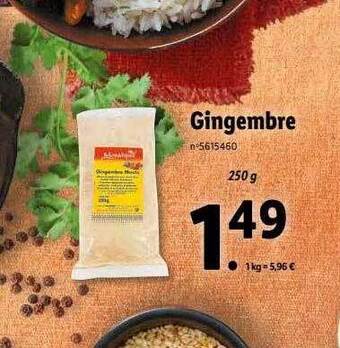 Lidl Gingembre offre