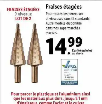 Lidl Fraises étagées offre